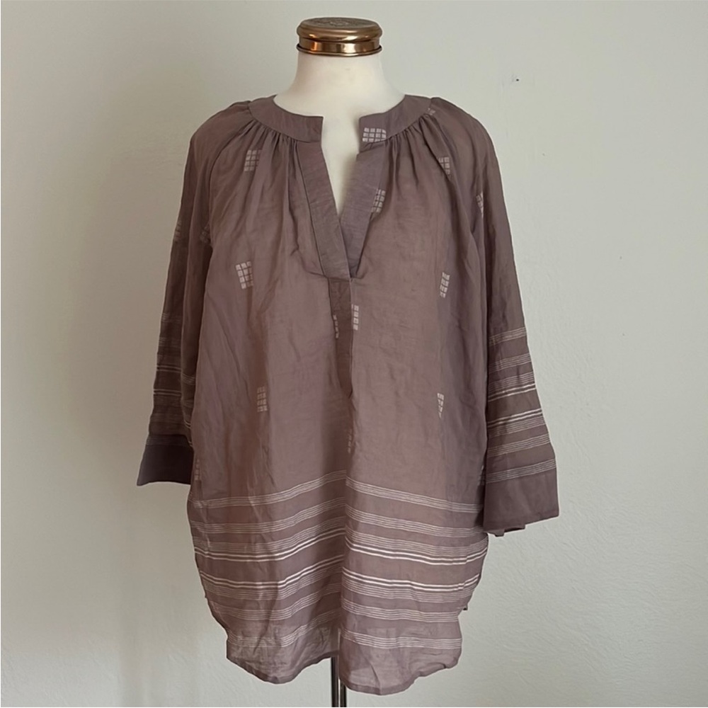 MIRTH S/M Limiter Handmade Edition Dusty Purple Caftan Tunic Blouse Top